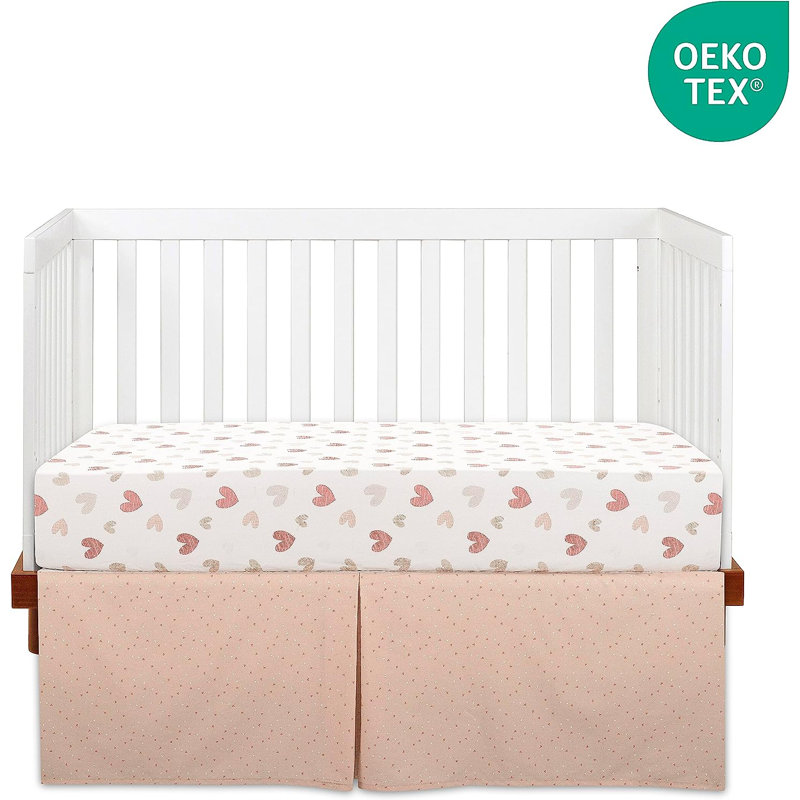 Harriet Bee Halfred 3 Piece 100 Cotton Crib Bedding Set Wayfair